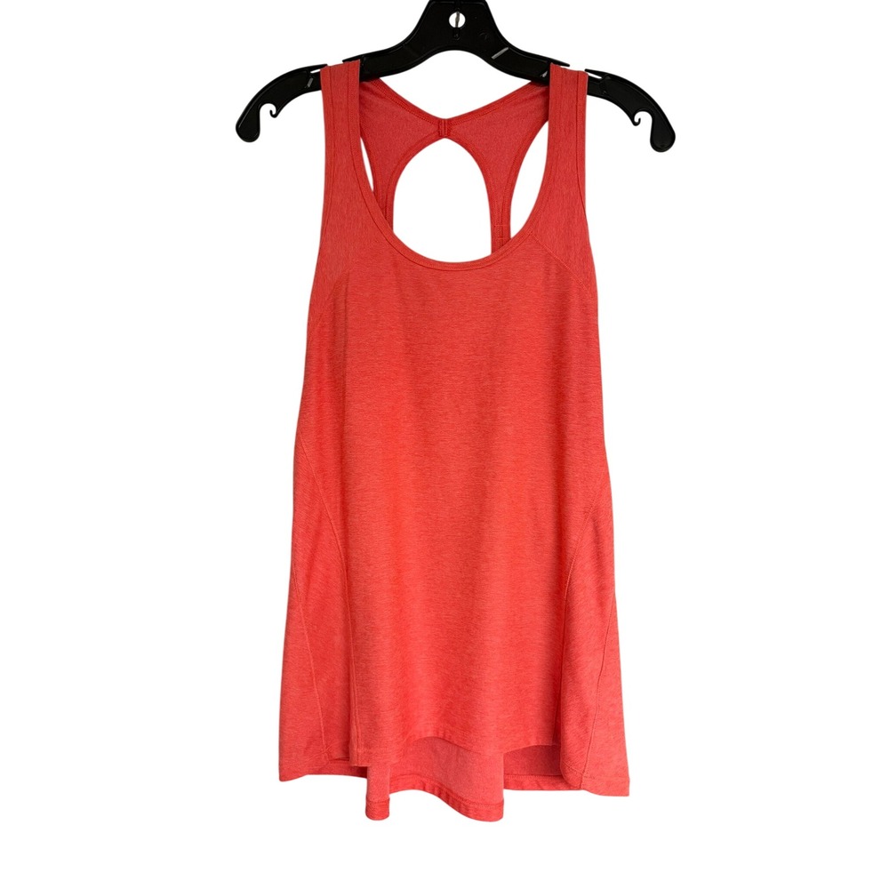 DSG Womens Coral Heathered Keyhole Racerback Athletic Tank Top Size‎ Small